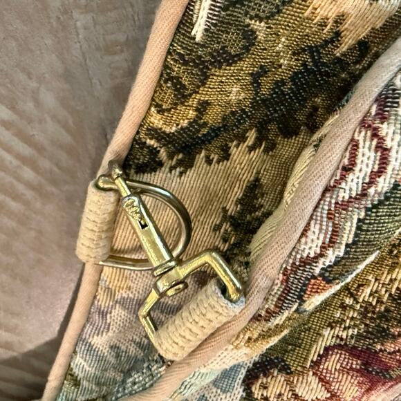 Vintage Talon Tapestry Zippered Garment Bag Luggage Cottage Core Feminine - Picture 10 of 10